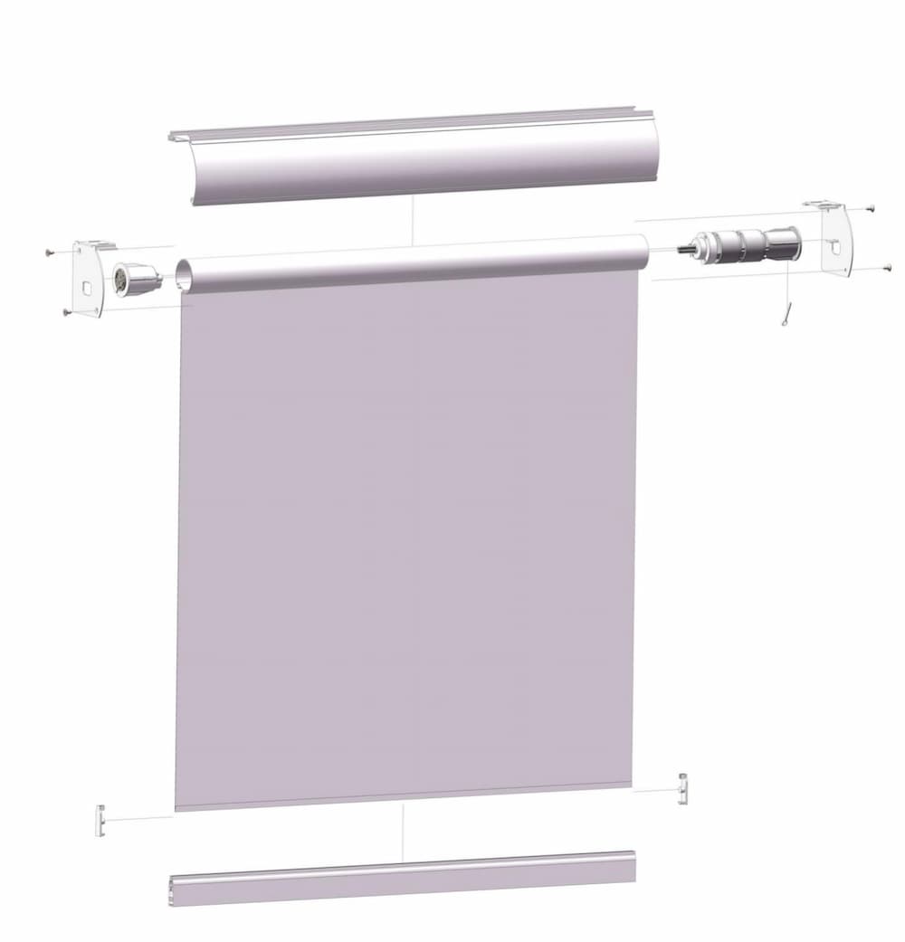 Home Indoor Blinds Cordless Spring System
